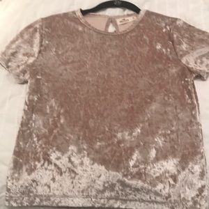 Hollister velvet shirt